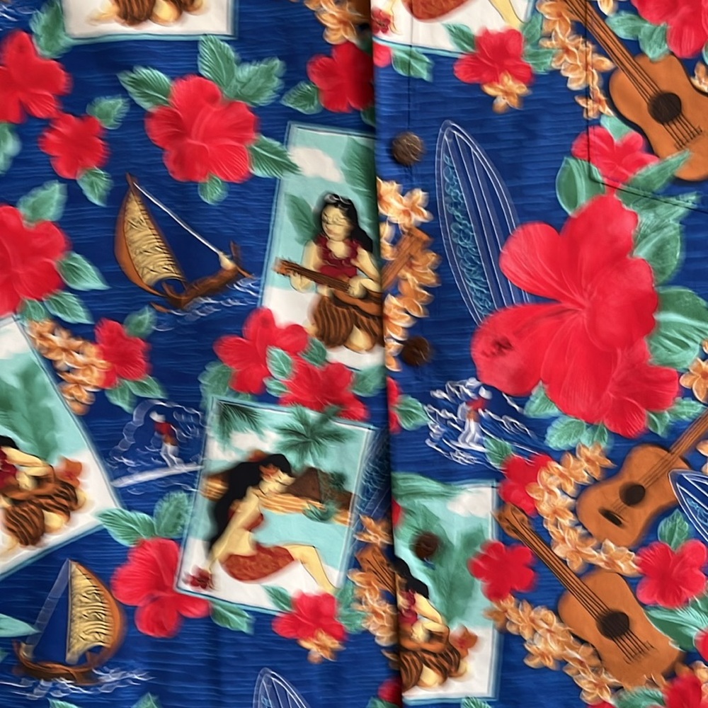 Colorful Hawaiian short sleeve shirt - Picture 4 of 8